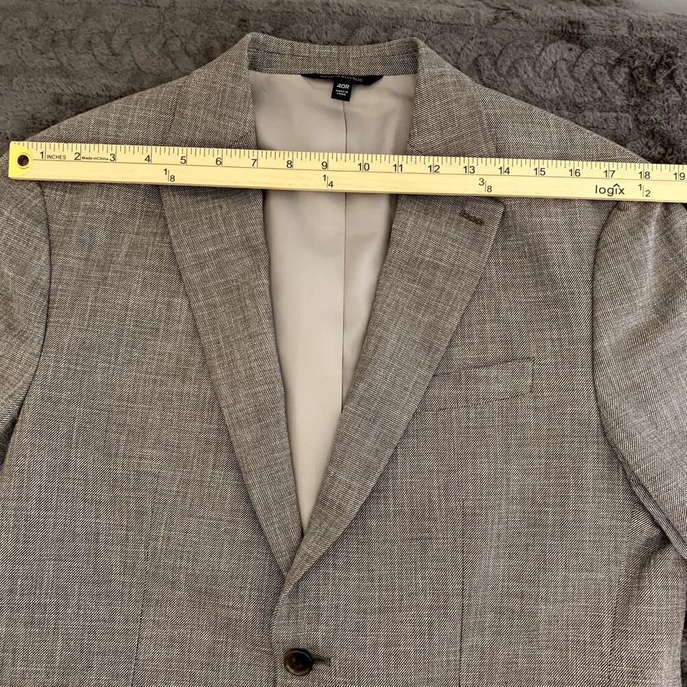 Banana Republic Cotton Blend Blazer Sport Coat Slim Fit Size 40R - Picture 9 of 15